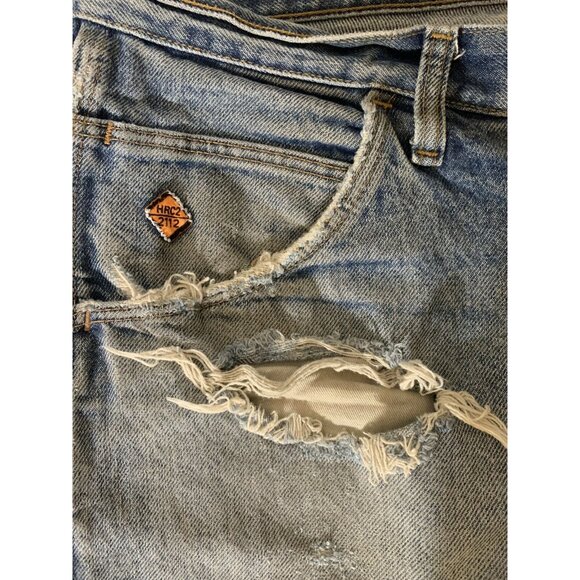 WRANGLER FR‎ Jeans Men’s Sz 38 x 32 Distressed Torn Frayed Flame Resistan… - Picture 3 of 12